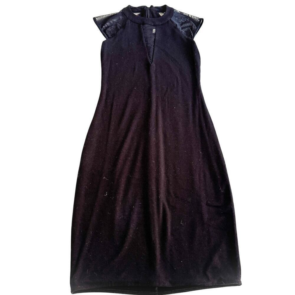 Bailey 44 Little Black Dress See-Through Sleeves Size X-Small